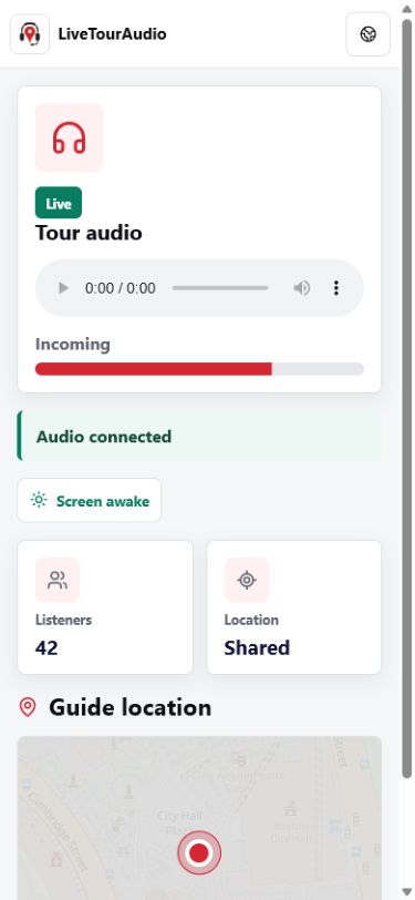LiveTourAudio screenshot 3
